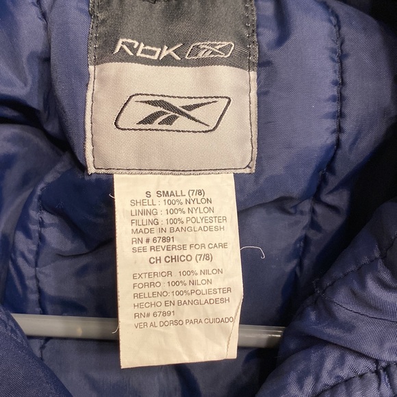 Reebok snow suit size youth small (7/8) - Picture 3 of 3